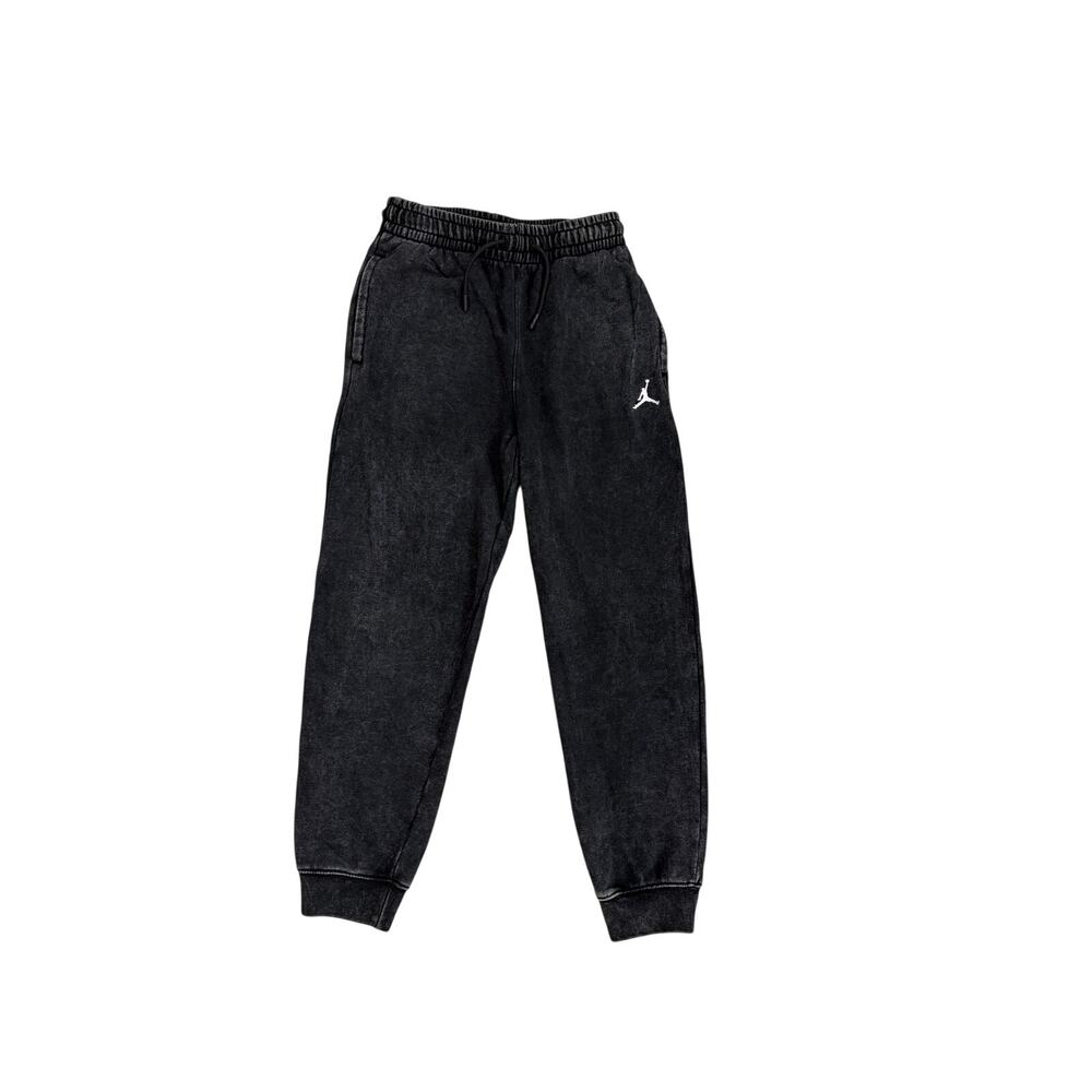 Jordan Brooklyn Slim Black Washed Drawstring Jogger Sweatpants Medium 10/12